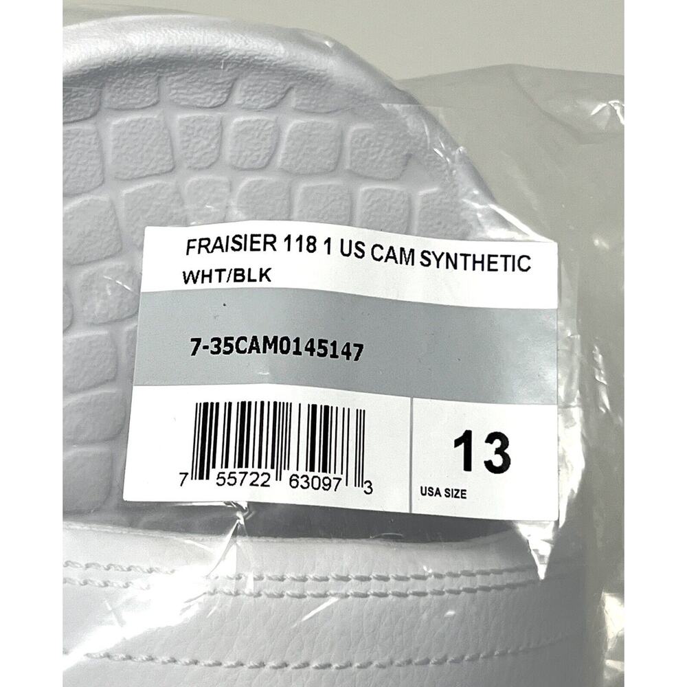 Lacoste Fraisier BIG CROC Slides WHITE BLACK Sandals Mens Size 13 NWT In Bag - Picture 7 of 7